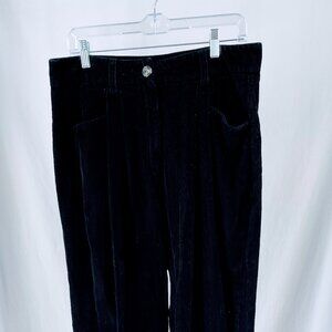Black Corduroy Fabric Pants